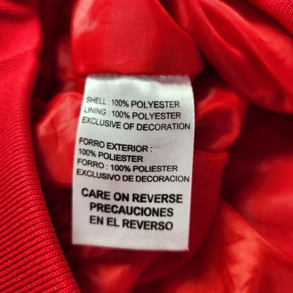 Knights Apparel Vintage Red Wisconsin Badgers Starter Sweater Jacket Large - Picture 15 of 16